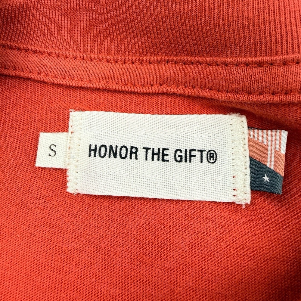 Honor the Gift Dignity Graphic T-Shirt Brick Orange Cotton Men's Size Small‎ NWT - Picture 5 of 10